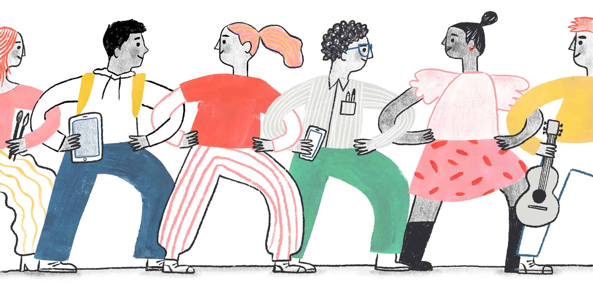 Illustration representing community support
